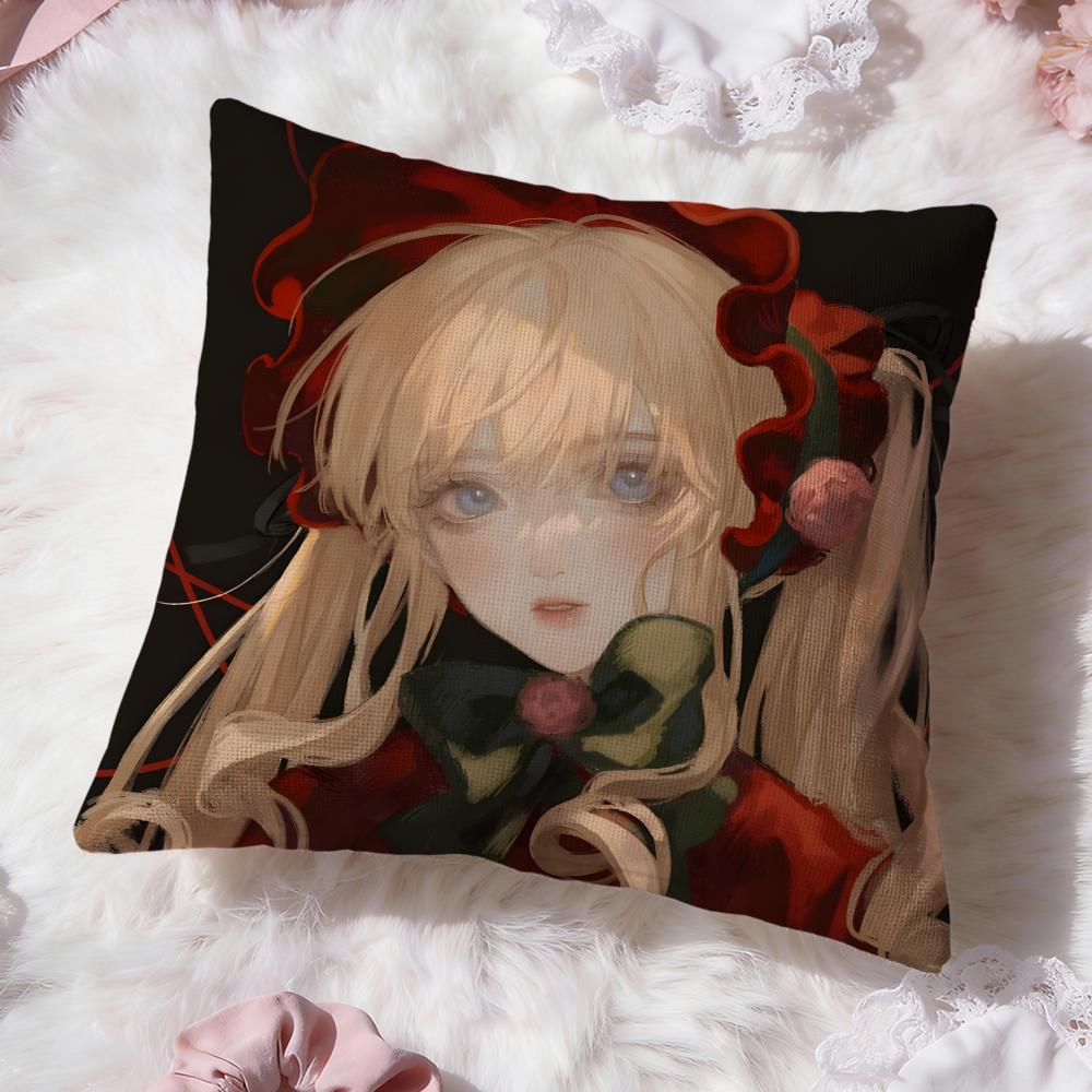 Классический аниме чехол для подушки Rozen Maiden Премиум Комфорт Двусторонний чехол для подушки - Дизайн «Два в одном» для любой комнаты и салона автомобиля