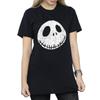 Disney Womens/Ladies Nightmare Before Christmas Jack Cracked Face Cotton Boyfriend T-Shirt