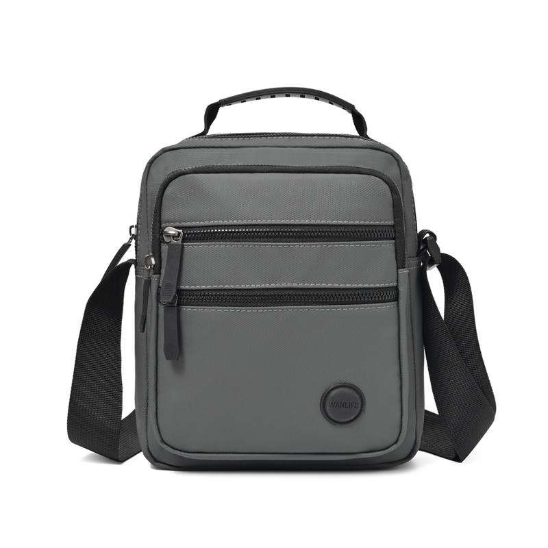 Мужская сумка через плечо Легкая Оксфордская Маленькая Квадратная Сумка Деловая Повседневная Многослойная Сумка на Плечо