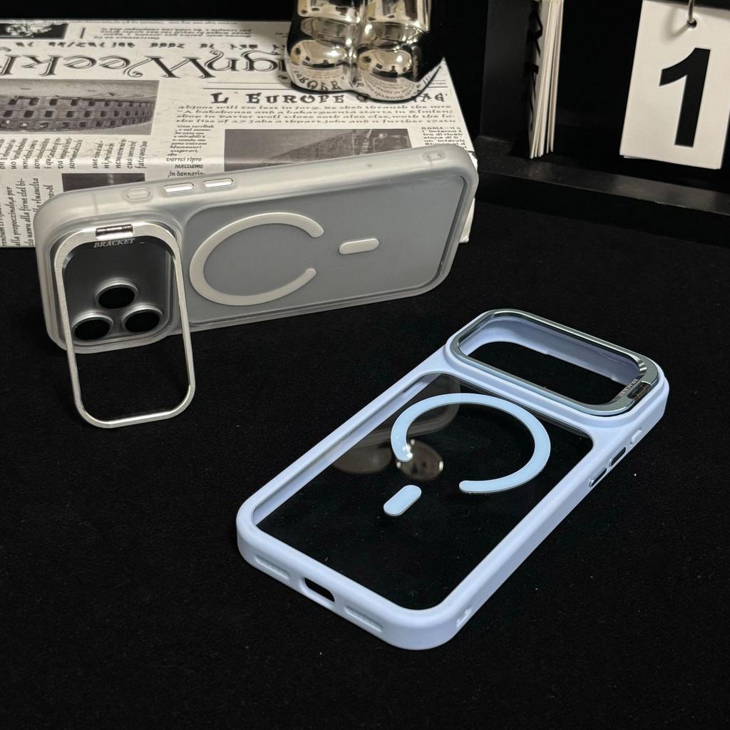 Подходит для iPhone18Promax, чувствительный к коже, держатель для объектива, магнитный чехол для мобильного телефона, Apple 17, прозрачный, всесторонний защитный чехол