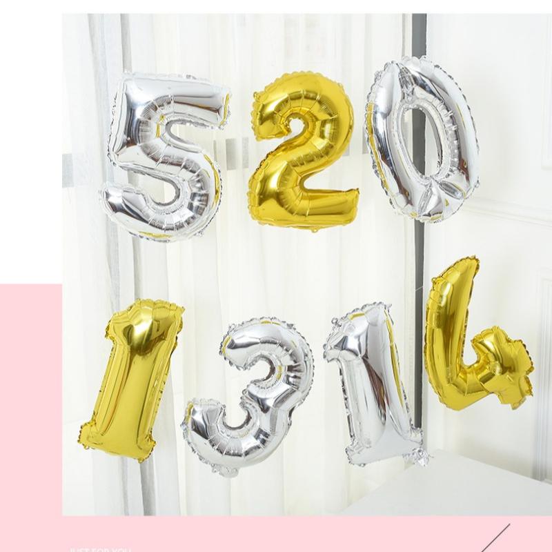 32-дюймовые фольгированные шары-цифры 10 20 30 40 50 60 70 80 90 лет Декор для дня рождения взрослого или пожилого человека, юбилей, воздушный шар