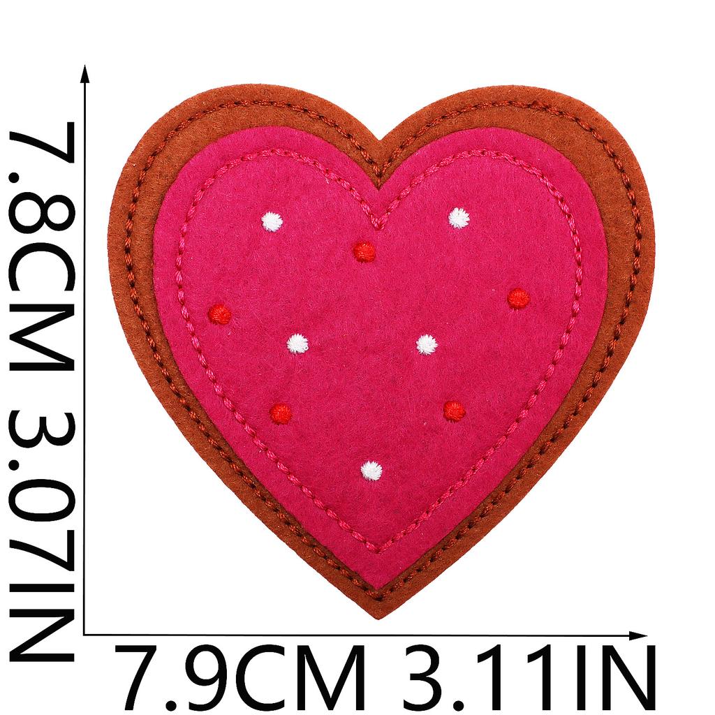 Fashion Love Patch Sticker Computer Embroidery Label Sweet Love Embroidery Cloth Sticker Lanyard Love Clothes Decoration