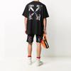 Off-White Футболка Caravaggio Angel S/S Over Tee, черная, мужская, уличная одежда OMAA038E20JER0061010