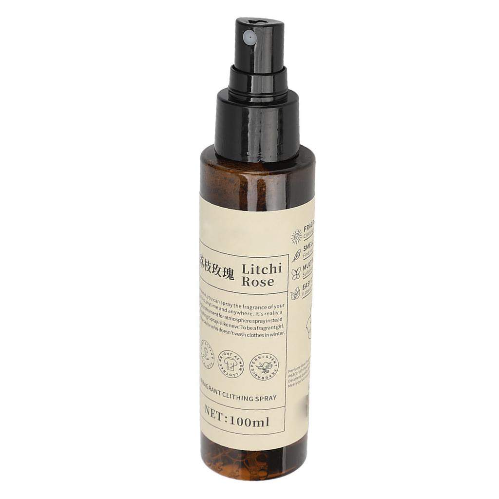 Lychee Rose Scent Fabric Refresher Spray Odor Eliminator Fine Mist Light Fragrance Laundry Scenting