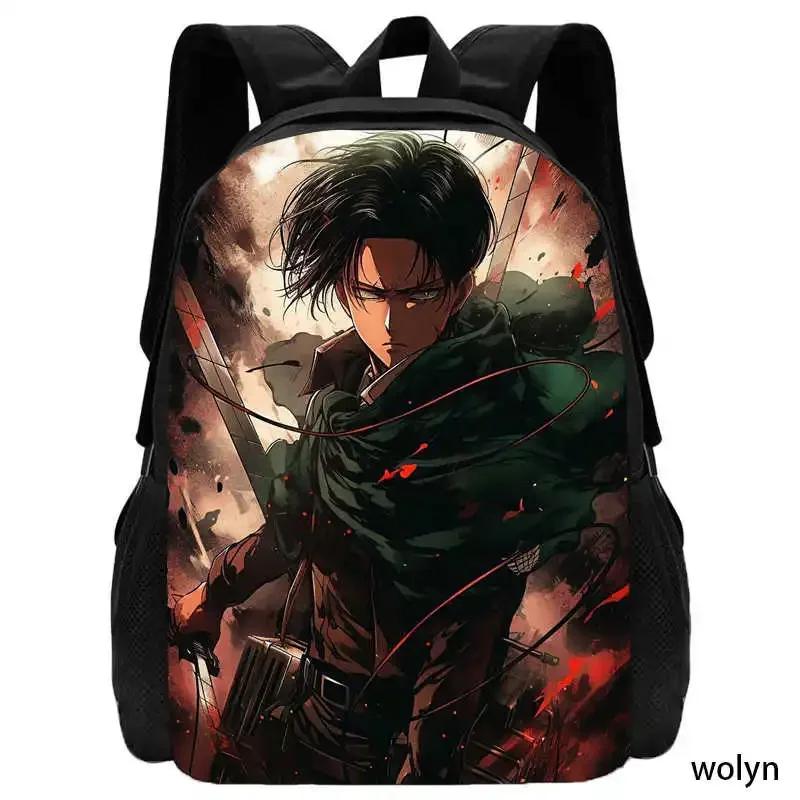 Мультяшные школьные сумки для мальчиков и девочек, Рюкзак Attack On Titan для детского сада, Милые легкие детские сумки