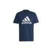 Leo Logo Print Sports Crew Neck T-Shirt Men Tops Navy-Blue GL2397