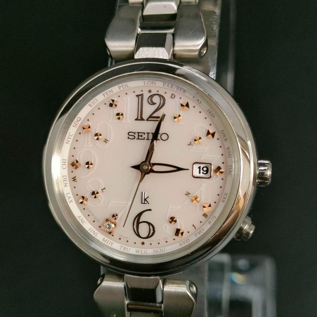 [USED] Seiko Seiko Lucia Solar Watch In Pink, Gold, and Silver