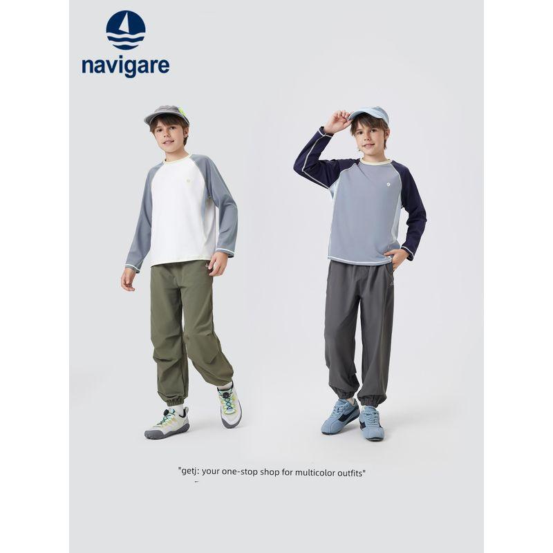 Navigare Italian Small Sailboat Children's Clothing Boys' Long-Sleeved T-Shirt 2026 Spring & Fall New Kidsren's Tops