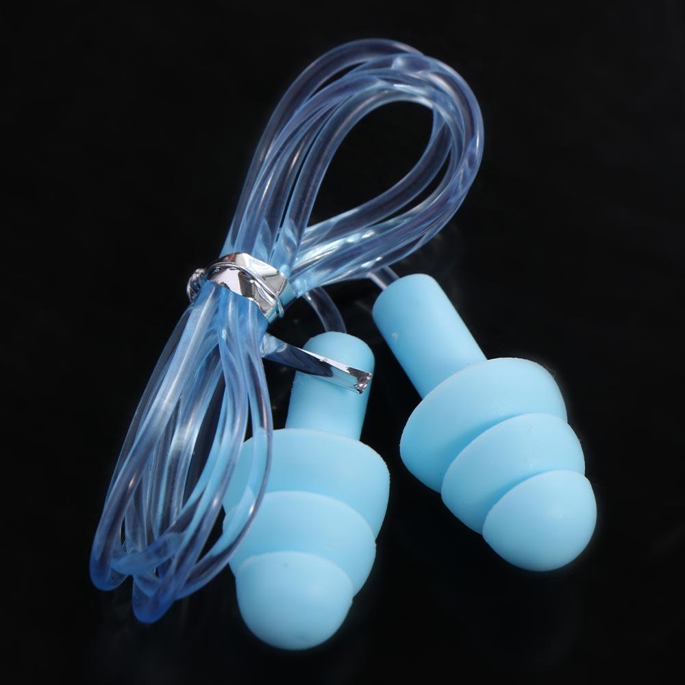 Surf Silicone Earplugs Sports Nasal Clip Earplugs with Rope Swim Ear Plugs Silicone Ear Plugs