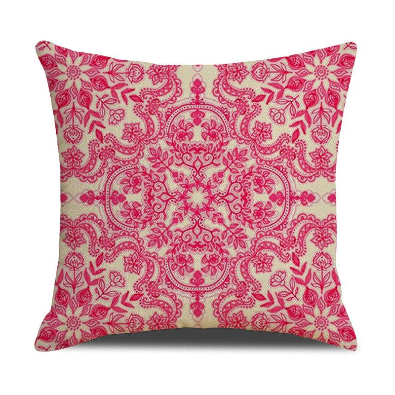 Pattern Printed Pillowcase Bedroom Sofa Cushion Cover Linen Pillowcase Geometric Nordic Style Side Sleeping