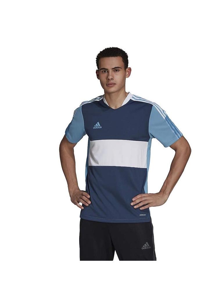 Adidas Tiro 21 Crew Size O Jersey, Navy/Hazy Blue,
