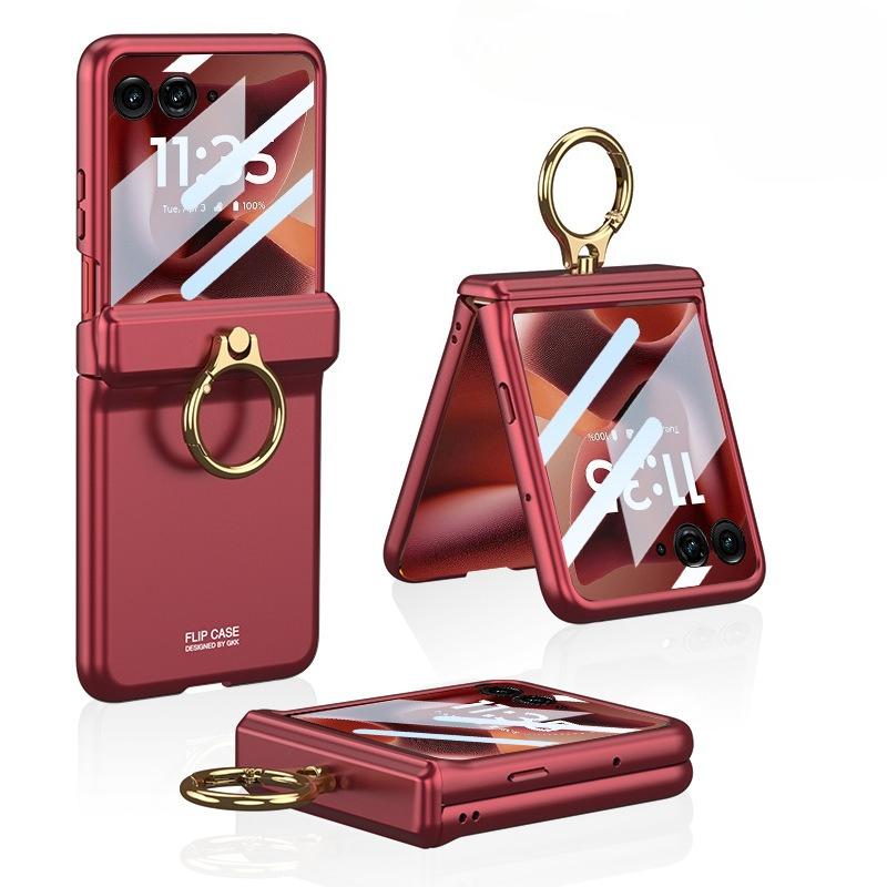 Чехол для мобильного телефона Razr60Ultra с держателем-кольцом Чехол для складного экрана Razr60Ultra Магнитный однотонный
