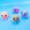1Pc Glowing Squid Exhaust Ball Squeeze Toy Bubble Octopus Ball Stress Relief Toy