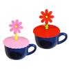 1 шт., милая пылезащитная многоразовая силиконовая кружка с мультяшным цветком, чашка с бантом, крышка