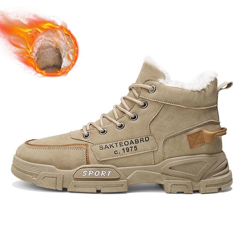 Мужские ботинки, мужская зимняя обувь, модные зимние ботинки, зимние кроссовки больших размеров, мужская обувь до щиколотки, зимние ботинки, черная, синяя обувь