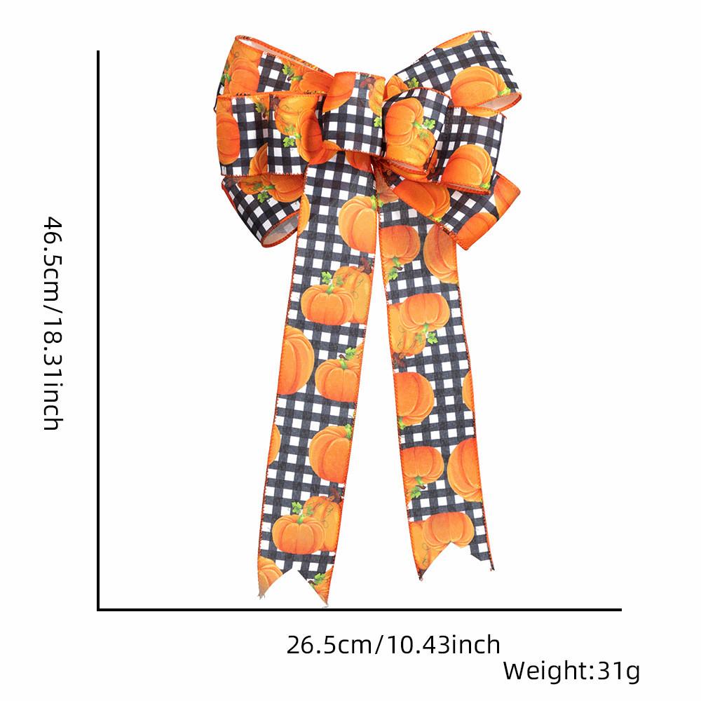 Красочный набор бантов из кленовых листьев и тыкв ко Дню Благодарения для сезонных праздников
