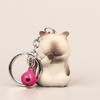 Multi-function Shy Cat Keychain Portable Kitten Keyring Gifts Bag Pendant
