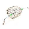 Fish Small Stainless Steel Wire Fish Bait Trap Basket Fishing Tackle Lure Cage