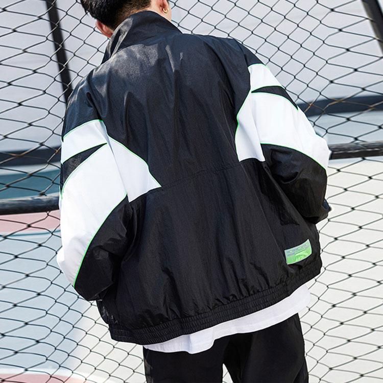 Anta Life Series Logo Лоскутная спортивная куртка унисекс Верхняя одежда Черный 152148612-2