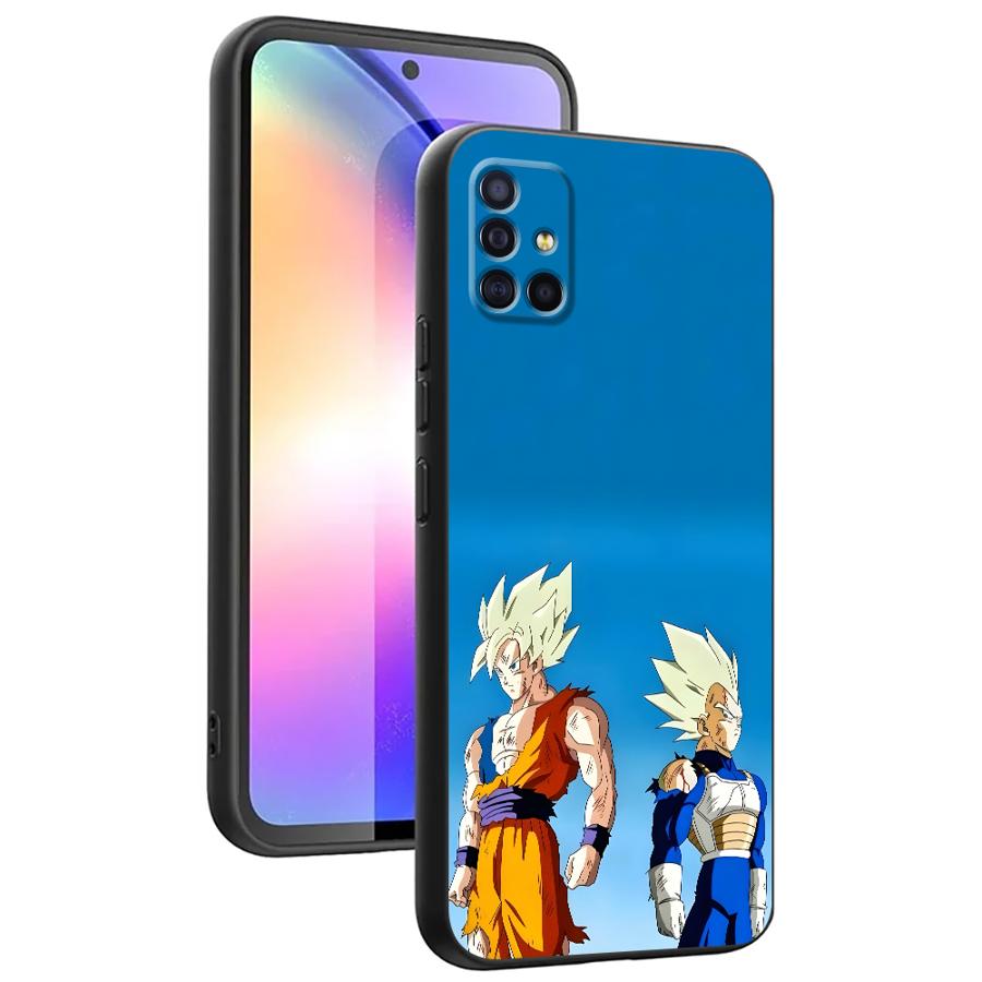 Black Soft Phone Cover Case for Samsung Galaxy Note20 Ultra Note8 S10e Note9 Note10 Plus S9 S10 Plus S8 Dragon Ball Cool Vegeta