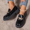 Fashion 2024 Women Spring New Elegant Comfortable Baotou Platform Shoes Women Fashion Slip On Metal Decoration Designer Casual Shoes