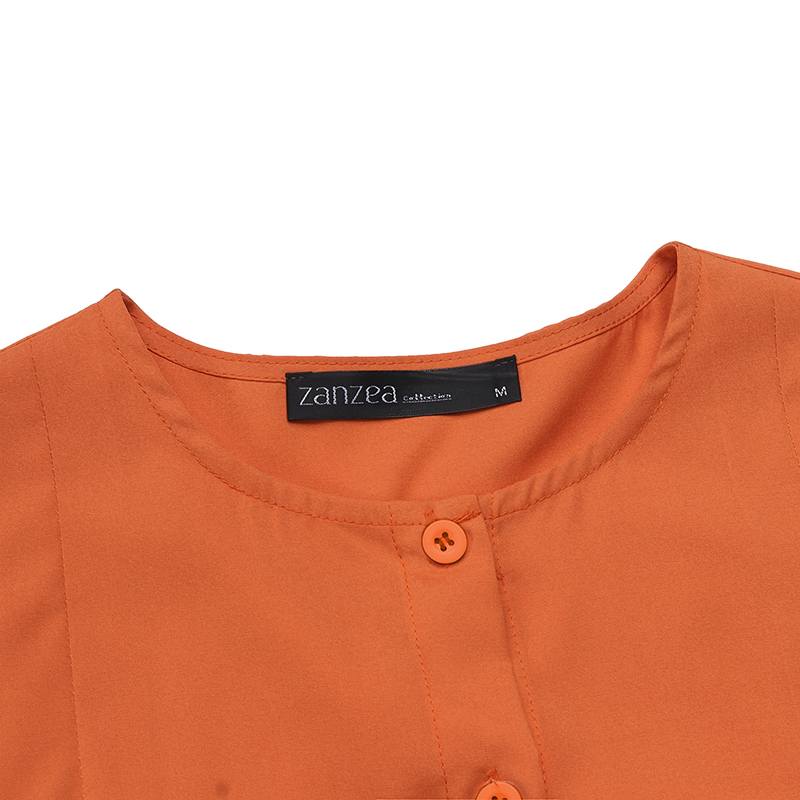 Халат-кафтан на пуговицах спереди, рубашка с длинными рукавами и карманами, женское платье макси, халат, модели Ближнего Востока, мусульманский стиль, скромная одежда, осень