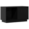 Vidaxl Szafka Pod Telewizor, Czarna, 74X35X44 Cm, Lite Drewno Sosnowe