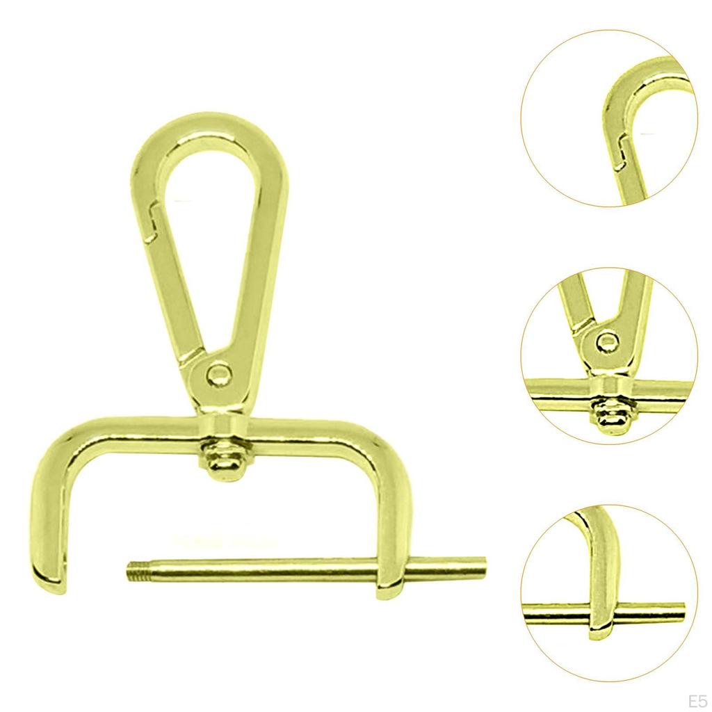 2 Pieces Snap Hook Swivel Clasp Backpack Buckle Detachable Trendy DIY Portable Bag Making Lobster