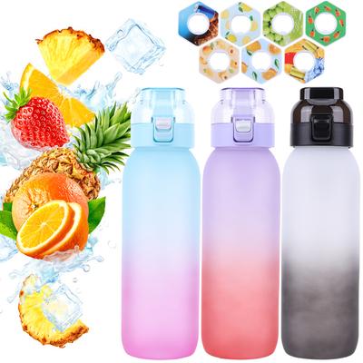 Бутылка для воды Air Water Bottle объемом 1000 мл из тритана с 7 ароматизаторами, бутылка для воды с фруктовым ароматом, 0% сахара, подходит для занятий спортом на открытом воздухе