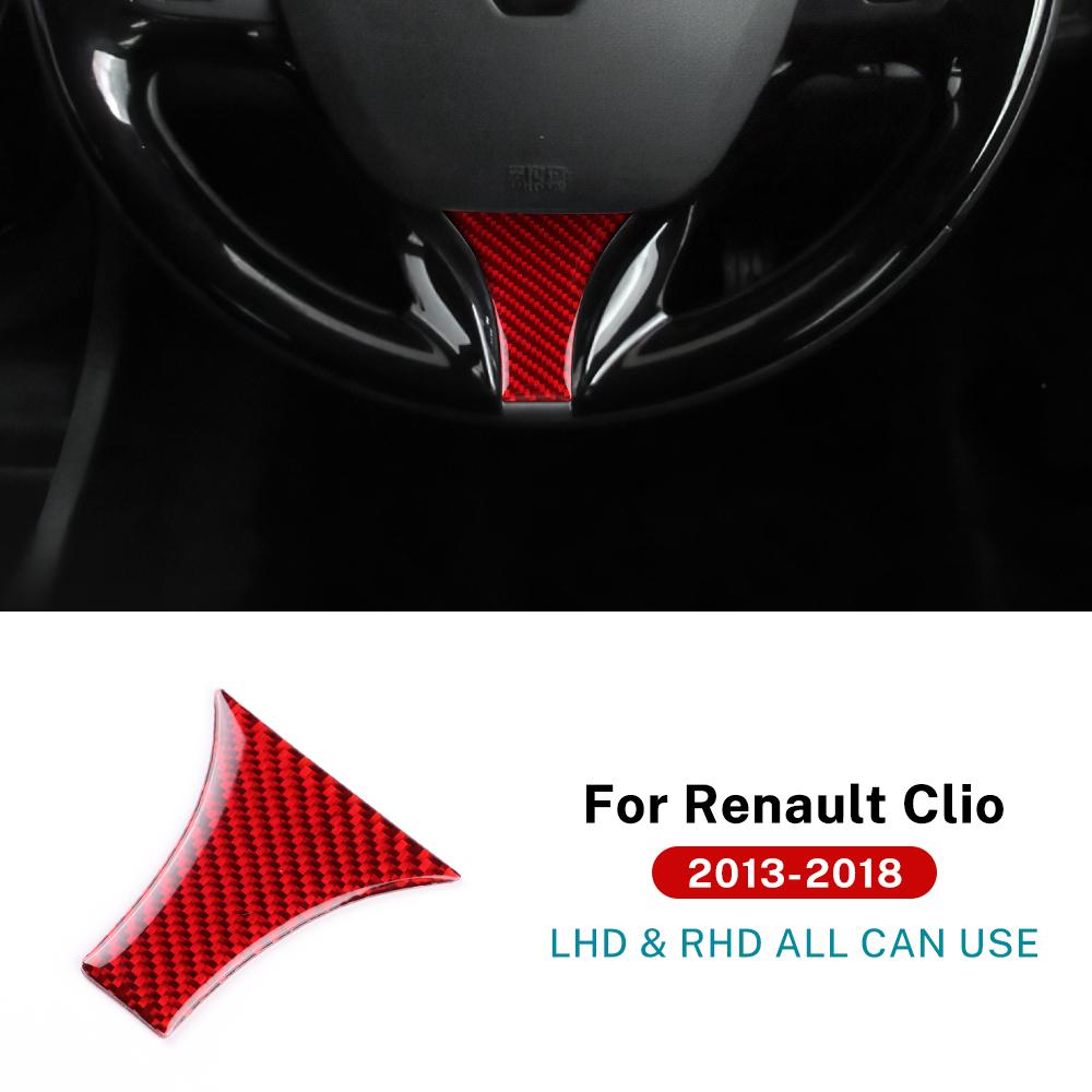 Настоящая мягкая карбоновая наклейка для Renault Clio 4 2013 2014 2015 2016 2017 2018 LHD RHD Панель рамки кнопки рулевого колеса автомобиля