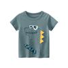 Детская футболка унисекс, хлопковые топы с милым мультяшным принтом для детей 1–7 лет