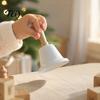 Decorative Metal Jingle Bell Hand Call Bell, Loud Christmas with Wooden Handle, Handle Small Musical Instrument for Kids Adults School Church Wedding