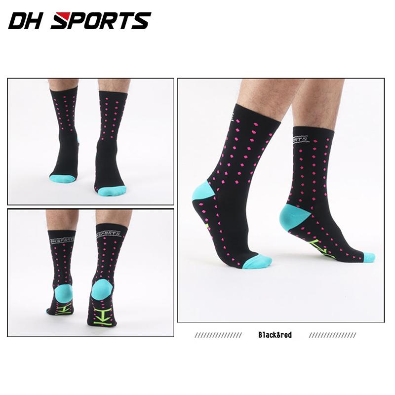 Dh Sports женские спортивные носки для горного велосипеда Guy Funky Road Bike нейлоновые полосатые носки для бега на велосипеде Crazy Dot Mountain Bicycle