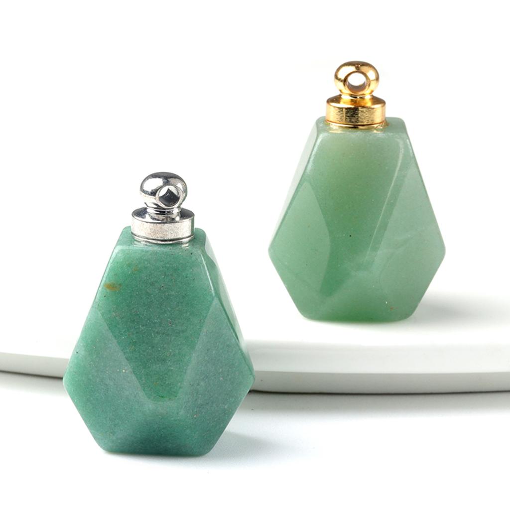 1 шт. подвеска с целебным кристаллом, натуральный камень, кварц, драгоценный камень, женский диффузор для эфирного масла, ювелирные изделия, подарок «сделай сам», 25x23 мм