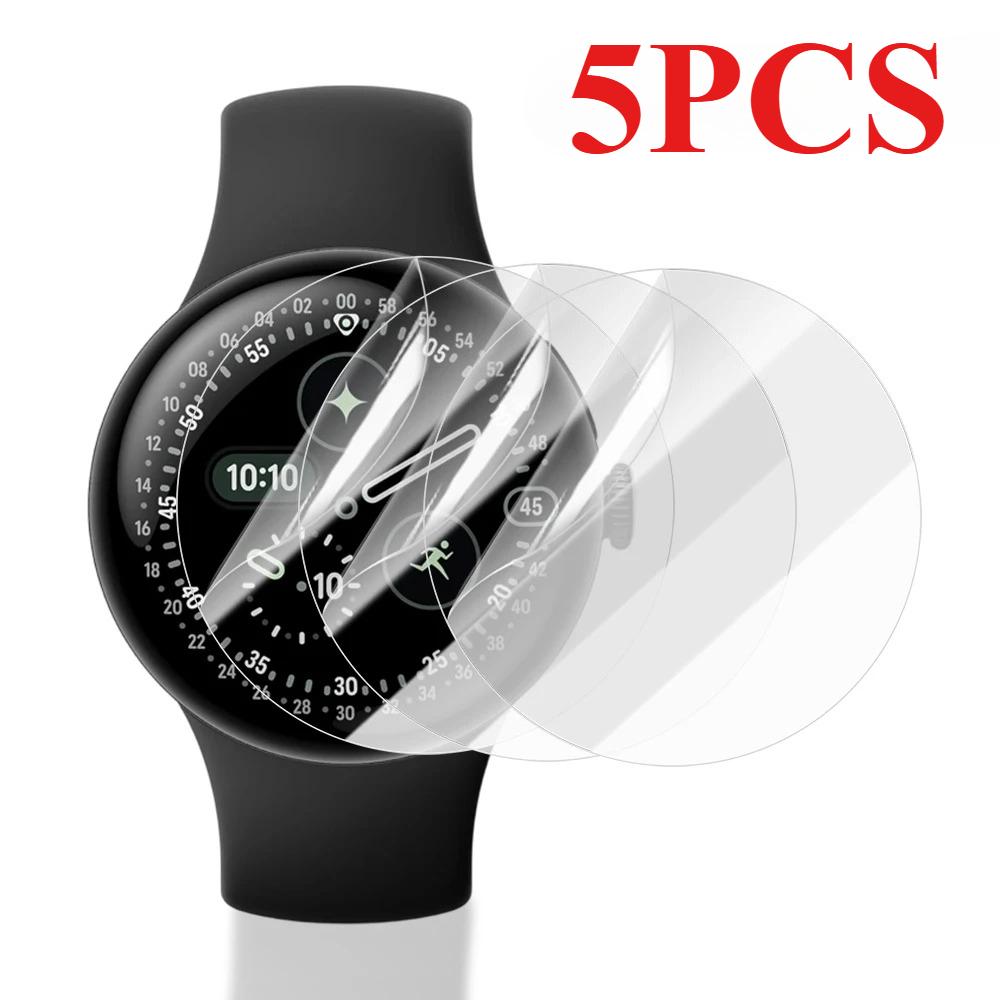1-5 шт. Мягкая гидрогелевая пленка для Google Pixel Watch 3/4 41 мм 45 мм Прозрачные HD Защитные пленки для экрана Anti-Scratch Премиальная защита
