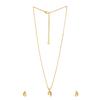 Estele Gold Plated Sparkling Crystal Necklace Set for Women