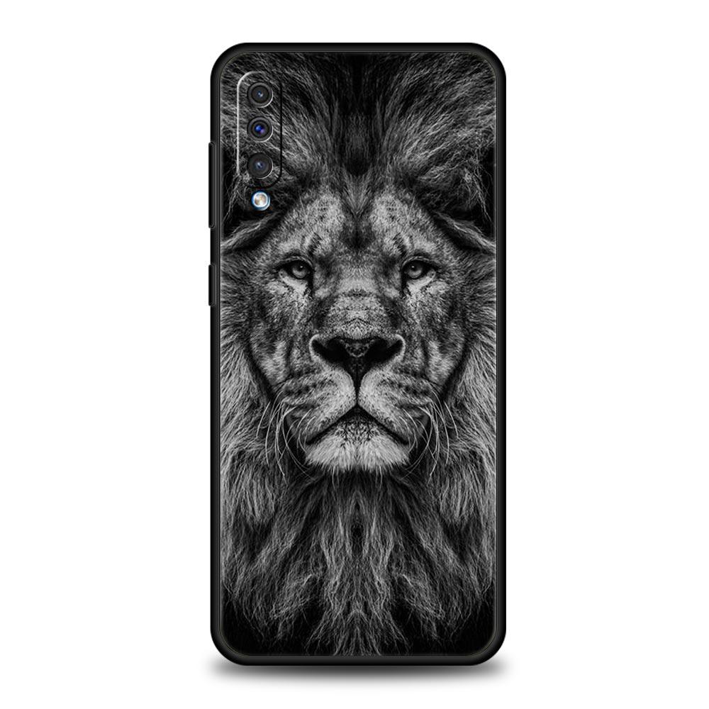 Lion Wild Animals Phone Case For Samsung A54 A52 A24 A14 A50 A72 A70 A30 A40 A20S A20E A02S A12 A22 A34 A42 A32 5G A04s Cover