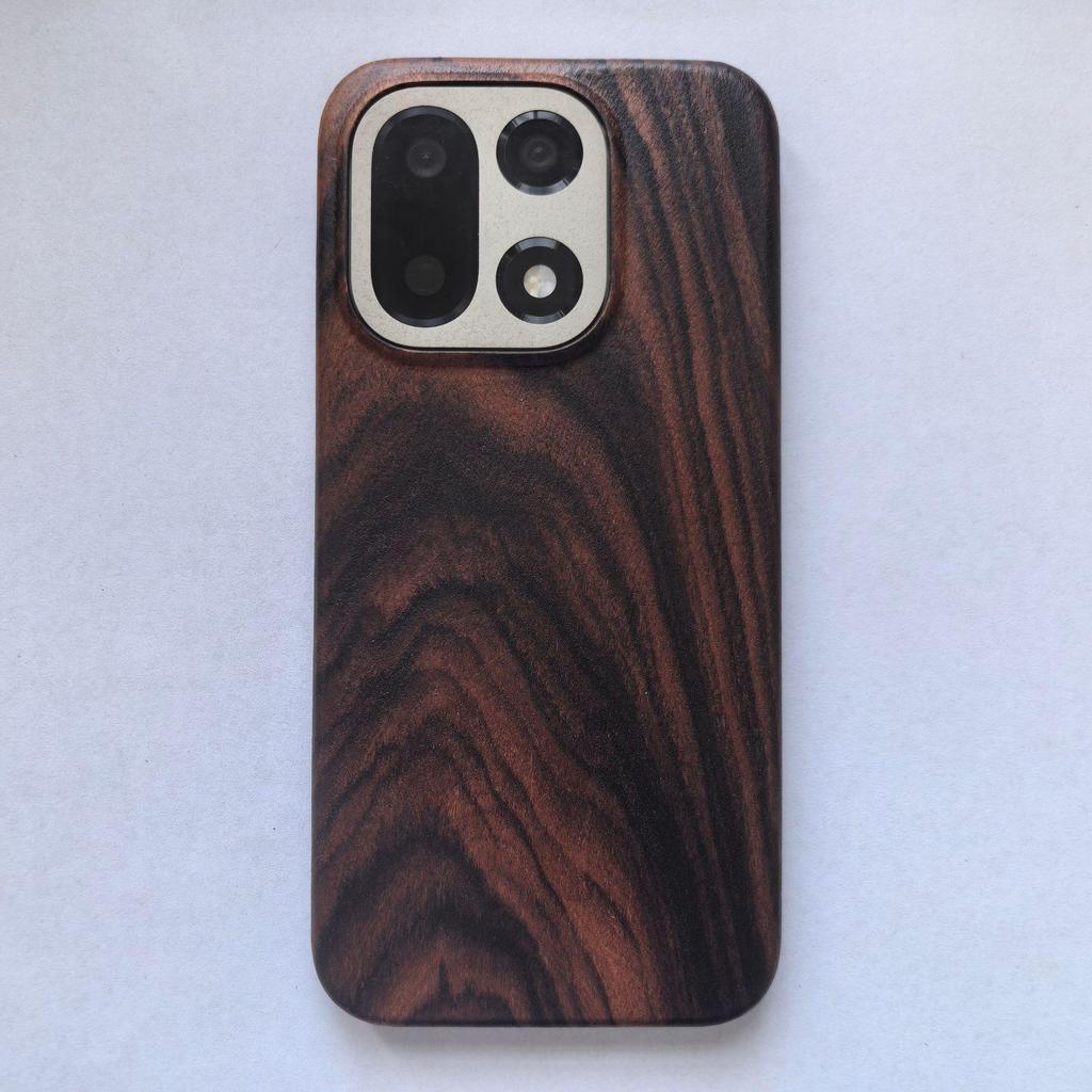 OnePlus 15 MagSafe-Compatible Wooden Magnetic Wireless Charging Car Phone Case