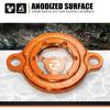 Orange Transparent Oil Filtrar Cover Compatible with KTM 250 SX-F/250 XC-F 2013-2023 350 SX-F/350 XC-F 2011-2023 450EXCF/500EXCF 2017-2023 See