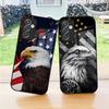 Американский флаг США Орел Чехол для телефона Для S24 Ultra Samsung S23 Fe S22 S20 S21 Plus Galaxy A54 A34 A24 A53 Note 20 Стеклянная крышка