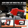 Fuel Transfer Pump, 12V DC 16 GPM 1/4 HP, Gasoline Extractor Pump with Automatic Nozzle, Discharge Hose & Suction Pipe for Gasoline, Diesel, Kerosene,