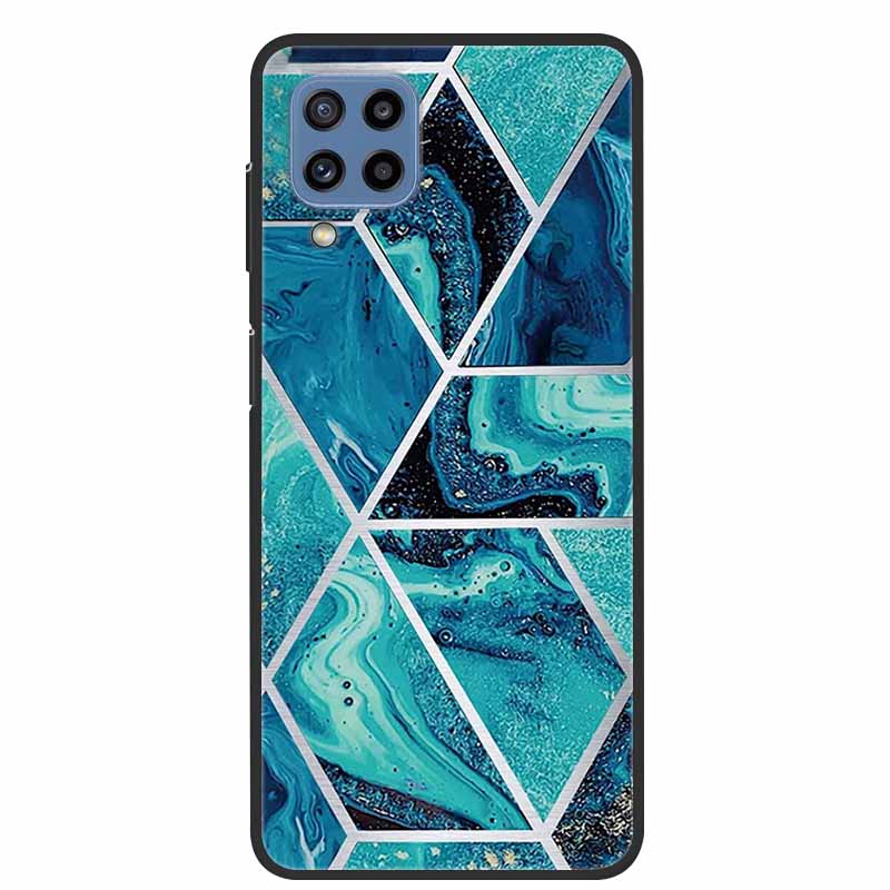 Для Samsung Galaxy A12 Чехол Мраморный ТПУ Силикон Мягкий Чехол для Телефона Для Samsung Galaxy M12 Чехол Samsung F12 Защита Подарок Новый Para