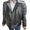 Мужская кожа ягненка, дизайнерская стеганая подкладка с золотой застежкой-молнией, байкерская кожаная куртка, куртка Cafe Racer, мужская однотонная байкерская куртка/куртка для верховой езды,