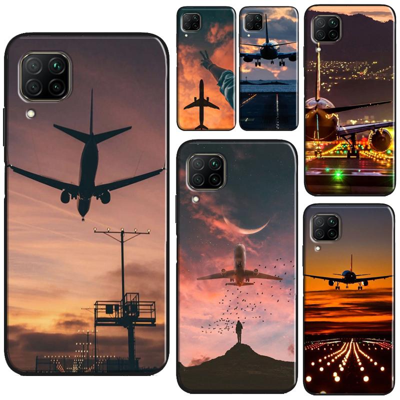 airplane Travel Flying For Huawei Honor X8a X7a X9a X8 50 70 90 Lite Magic5 Pro P20 P30 P40 P50 P60 Nova 9 5T Case