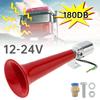 180dB Super Loud ABS 12V 24V Single Tube Air Horn Wear-resistant for Trucks Buses Boat Trains