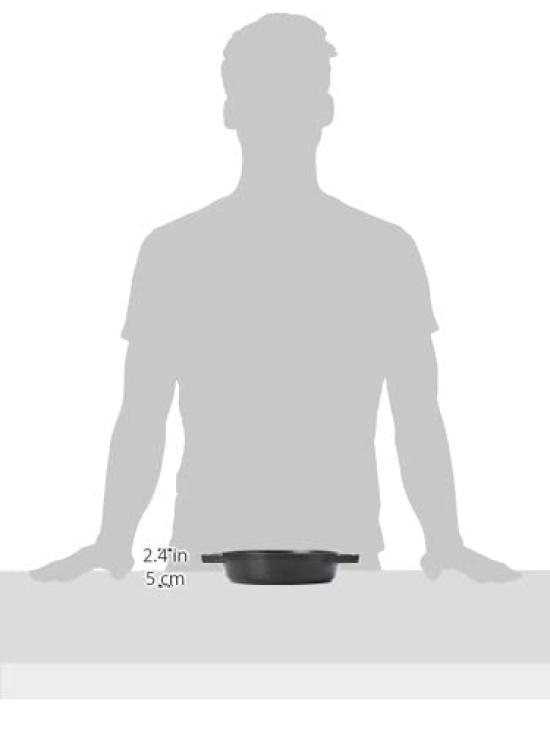 Staub Handle Frying Pan Black Skillet Both Hands Cast Enamel IH Compatible Japanese Double Handle Frying Pan "Double 20cm" [Authorized Product]