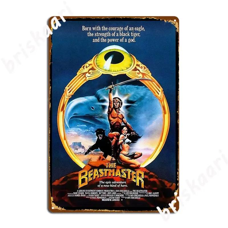 The Beastmaster Metal Sign Mural Printing Cinema Garage Wall Decor Tin sign Posters
