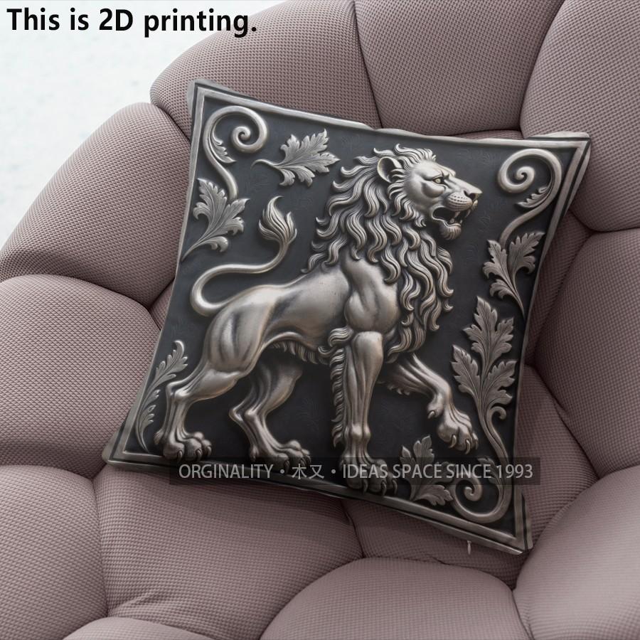 Vintage Lion Luxury Throw Pillow Covers Pattern Cushion Cover Suitable for Sofa Bedroom Car Pillow Cover