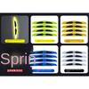 Car door anti-collision strip, carbon fiber reflective sticker, bumper leaf plate, universal body warning decorative sticker