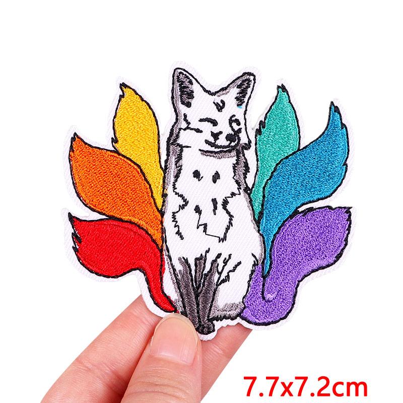 Cartoon Embroidery Patch Space Flower Animal Patch Iron On Patches For Clothing Thermoadhesive Patches On Clothes Jacket Sew DIY